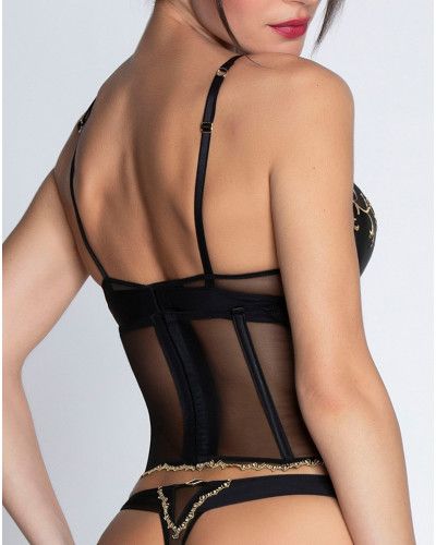 Galbe taille en soie Lise Charmel Eblouissante Icone (Or Nuit)