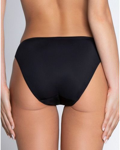 Slip fantaisie en soie Lise Charmel Eblouissante Icone (Or nuit)