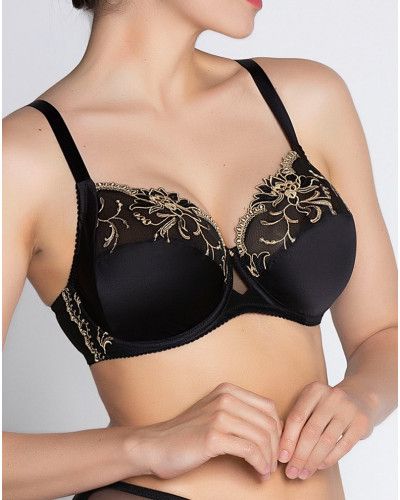 Soutien-gorge armatures bien être en soie Lise Charmel Eblouissante Icone (Or Nuit)