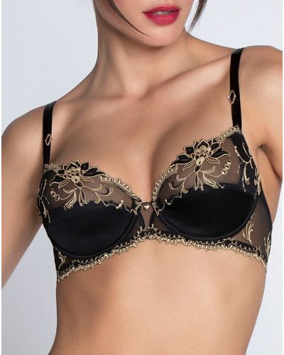 Soutien-gorge armatures en soie Lise Charmel Eblouissante Icone (Or nuit)
