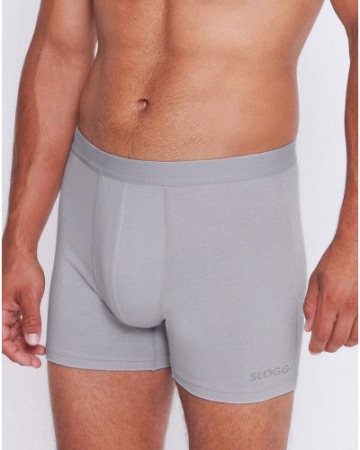 Long Boxers Sloggi Men GO ABC (Set of 2) (Platinum)