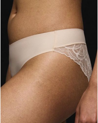 Bragas de cintura alta Triumph Body Make-Up Illusion Lace (Nude Beige)