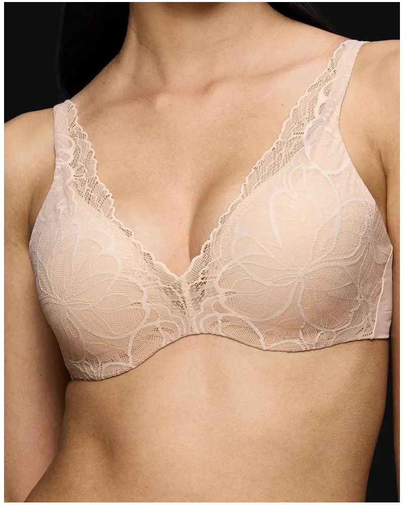 Underwired push-up bra Triumph Body Make-Up Illusion Lace (Nude Beige)