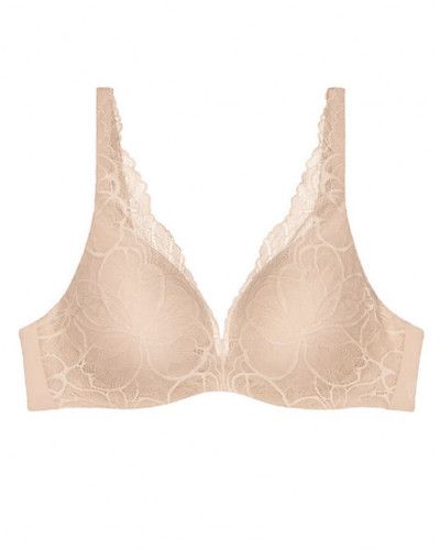 Underwired push-up bra Triumph Body Make-Up Illusion Lace (Nude Beige)