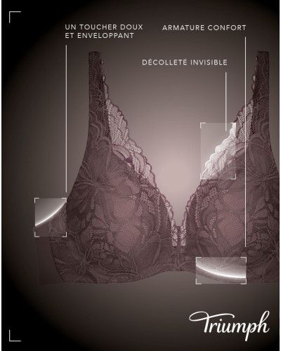 Underwired push-up bra Triumph Body Make-Up Illusion Lace (Black)