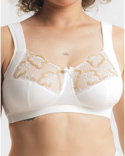 Soutien-gorge Louisa Bracq 'Jolie Poupée' Emboîtant - Taille 110F - Couleur Nacre - Neuf Avec étiquettes