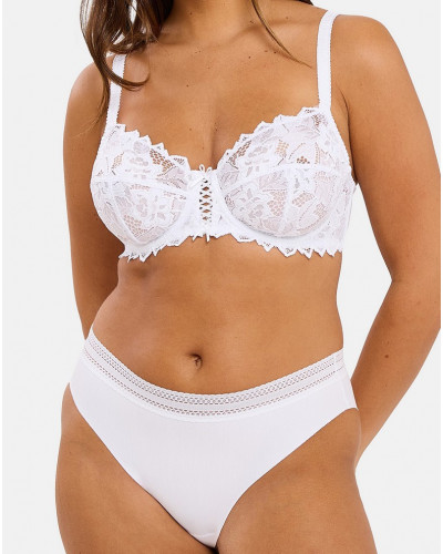 Pack of 2 midi briefs Sans Complexe Invisible Coton (White)