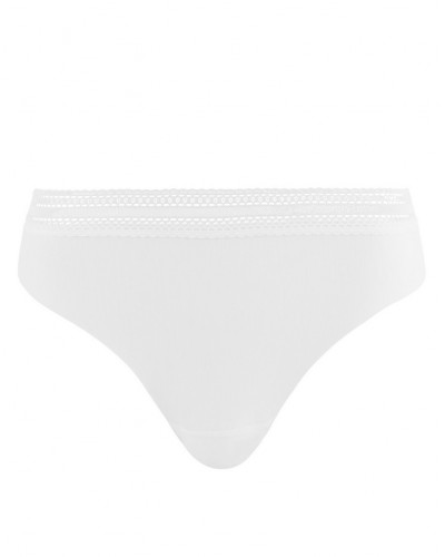 Lot de 2 slips midi Sans Complexe Invisible Coton (Blanc)
