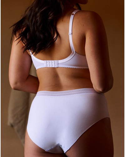 Pack of 2 midi briefs Sans Complexe Invisible Coton (White)