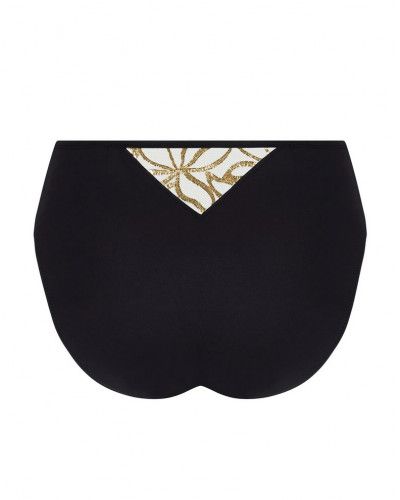 Slip taille haute Lise Charmel Eclats d'Or (Noir Or)