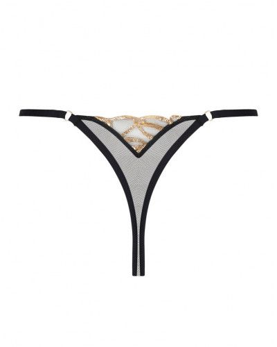 Fantasy thong Lise Charmel Eclats d'Or (Noir Or)