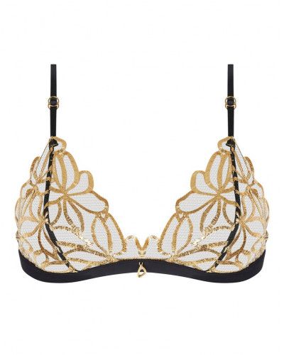 Soutien-gorge sans armature Lise Charmel Eclats d'Or (Noir Or)