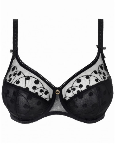 Underwired full cup bra Empreinte Tess (Black)