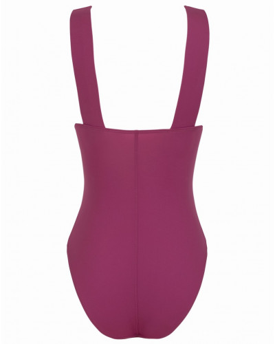 Maillot de bain décolleté V une pièce sans armature Empreinte Wave (Orchidée)