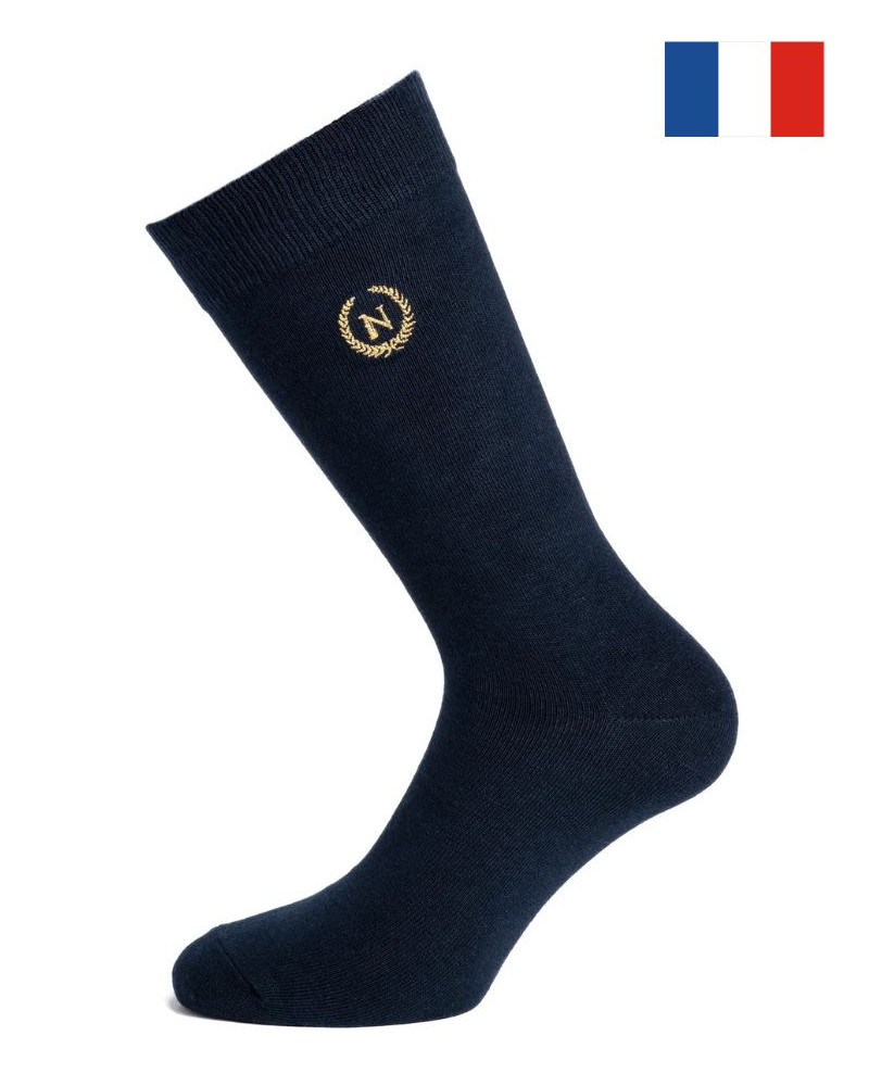 Men's cotton socks Maison Broussaud L'Empereur Napoléon (Marine)