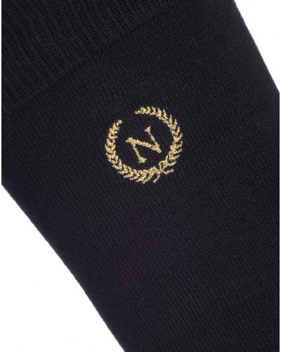 Chaussettes homme en coton Maison Broussaud L'Empereur Napoléon (Noir)