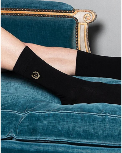 Men's cotton socks Maison Broussaud L'Empereur Napoléon (Black)