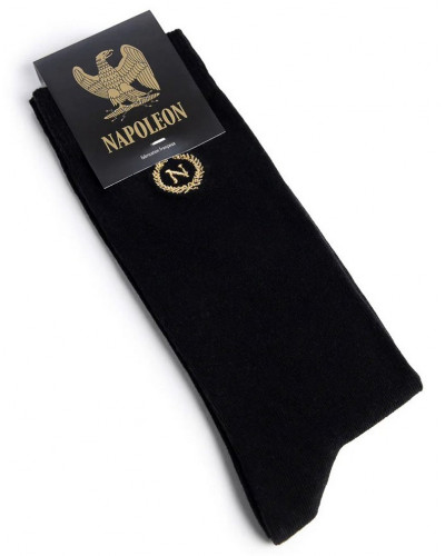 Chaussettes homme en coton Maison Broussaud L'Empereur Napoléon (Noir)