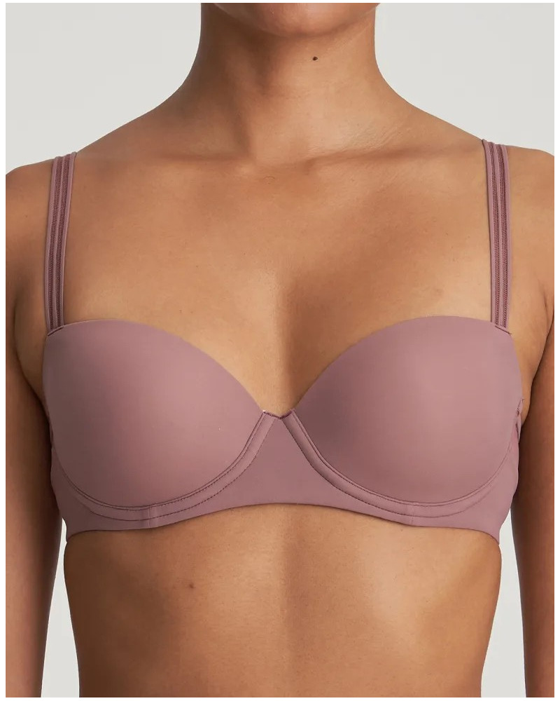 Sujetador acolchado balconette Marie Jo Louie (Satin Taupe)