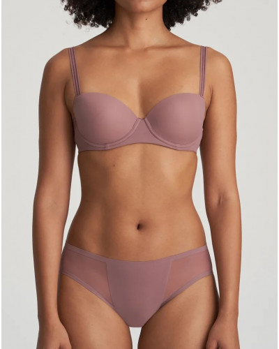 Soutien-gorge balconnet rembourré Marie Jo Louie (Satin Taupe)