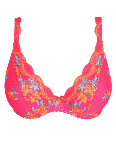 Plunge padded bra Prima Donna Cala Luna (Blogger Pink)