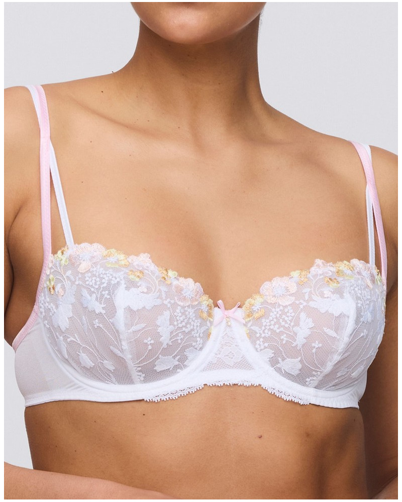 Soutien-gorge balconnet couture verticale Marie Jo Lizelot (Blanc)