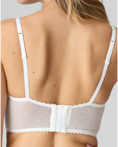 Soutien-gorge balconnet couture verticale Marie Jo Chen (White Yacht)