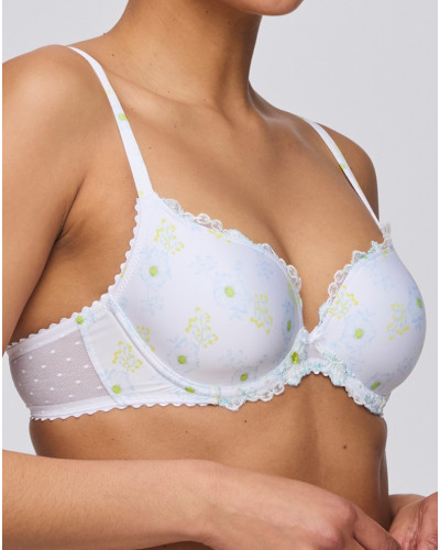 Soutien-gorge coque forme coeur Marie Jo Chen (White Yacht)