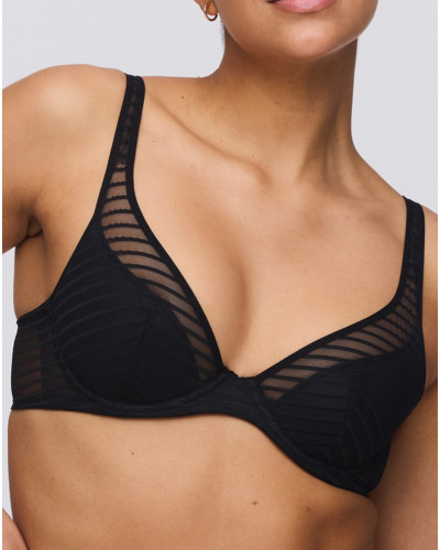 Half padded plunge bra Basyl Marie Jo (Black)