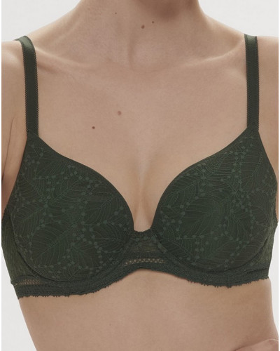 Plunge spacer molded bra Simone Pérèle Comète (Vert Icône)