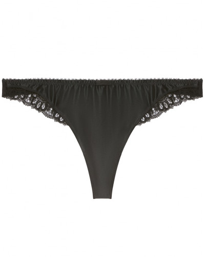 Tanga de satén Simone Pérèle Symphonie (Negro)