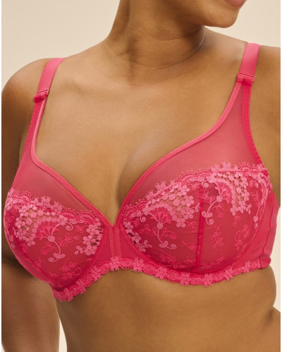 Plunging bra Simone Pérèle Wish (Rose Fabuleux)