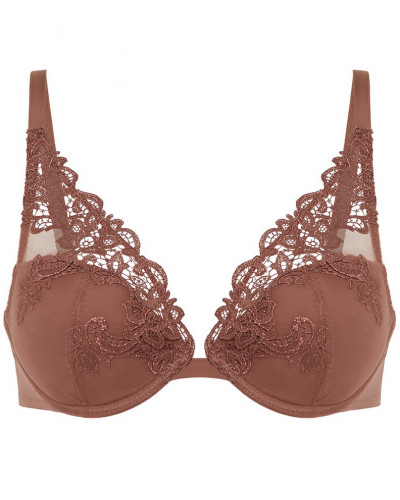 Soutien-gorge push-up plunge Simone Pérèle Saga (Brun Tender)