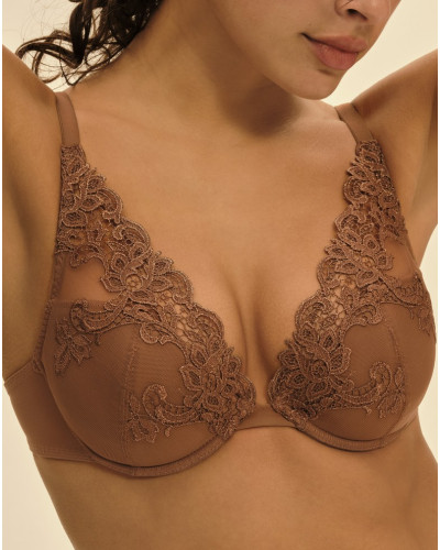 Ensemble Lingerie Simone Pérèle - Soutien-gorge Balconnet 90B Armé + Shorty Taille 40 - Violet - Occasion Bon état
