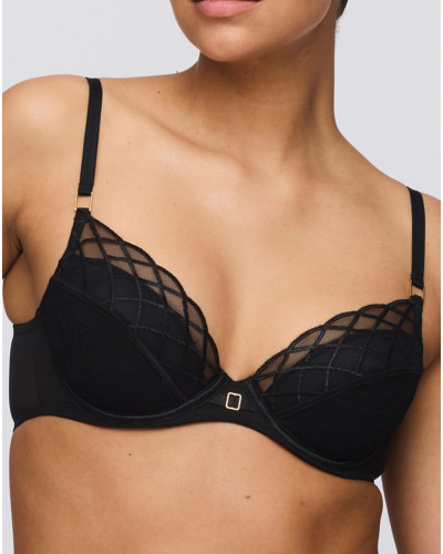 Soutien-gorge push-up coques amovibles Marie Jo Aven (Noir)
