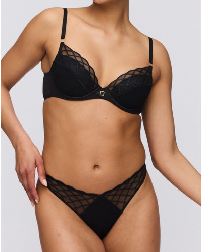 Soutien-gorge push-up coques amovibles Marie Jo Aven (Noir)
