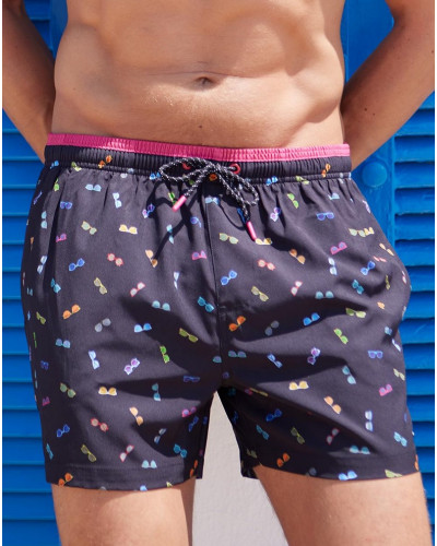 Bath shorts Massana (Imprimé Noir)