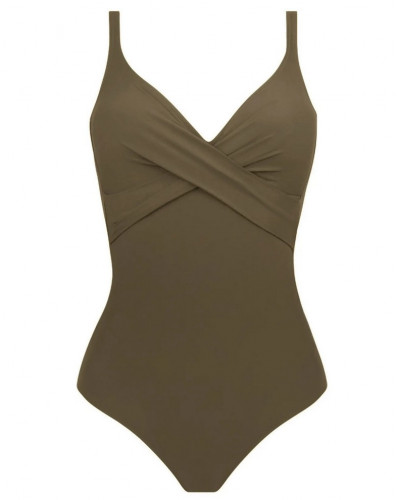 One piece swimsuit swimmer support Antigel La Chiquissima (Kaki Chic)