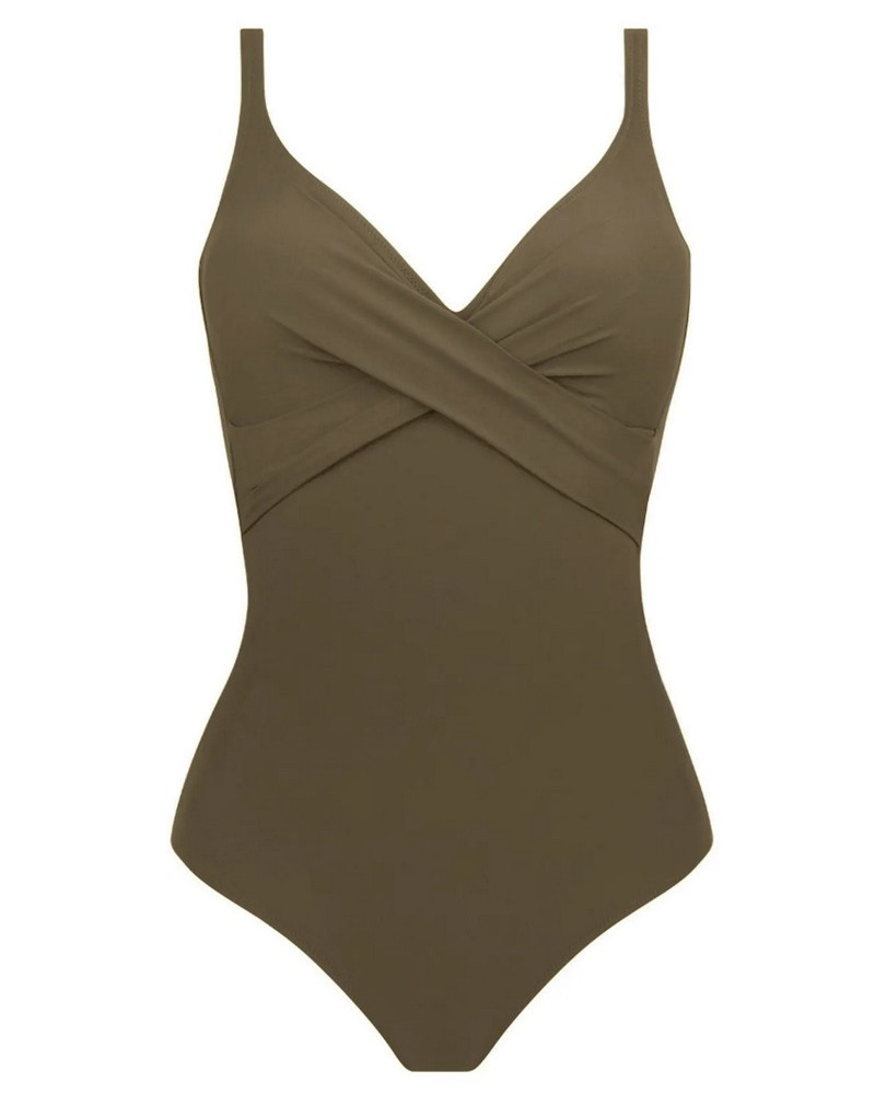 One piece swimsuit swimmer support Antigel La Chiquissima (Kaki Chic)