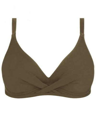 Soutien-gorge de bain armatures triangle Antigel La Chiquissima (Kaki Chic)