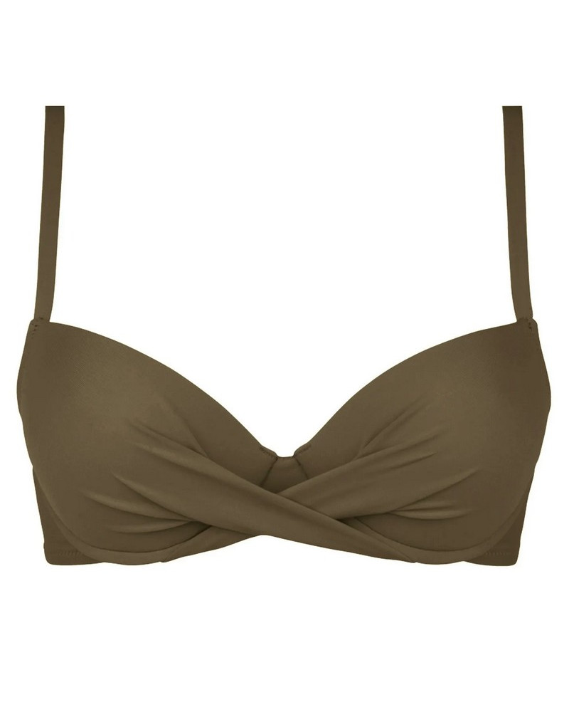 Padded bath bra Antigel La Chiquissima (Kaki Chic)