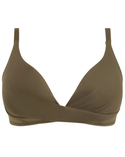 Triangle padded bath bra Antigel La Chiquissima (Kaki Chic)