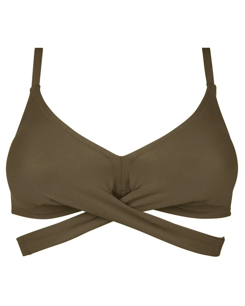 Triangle bath bra Antigel La Chiquissima (Kaki Chic)