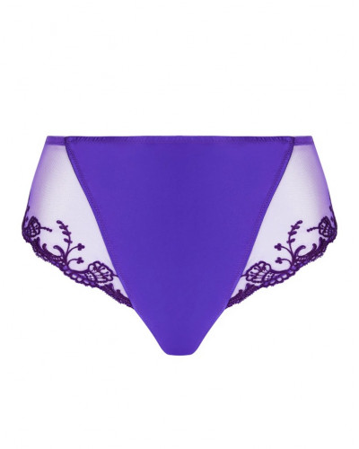 Hight waist brief Lise Charmel Splendeur Soie (Océan Bleu)