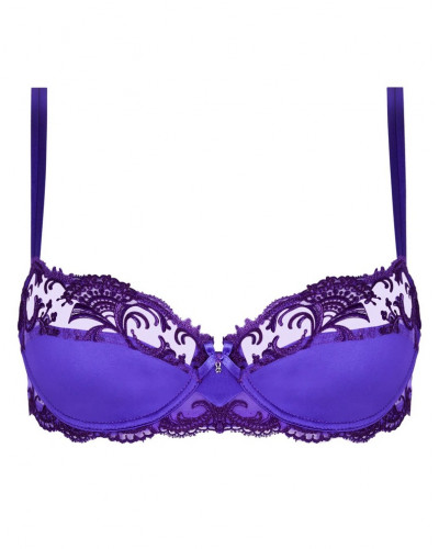 Soutien-gorge Lise Charmel Splendeur Soie - Corbeille Balconnet 100B - Soie Orange - Neuf Avec étiquettes