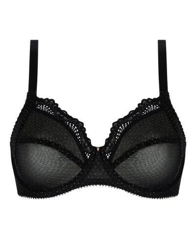 Soutien-gorge armature bien-être Antigel Nuit des Etoiles (Noir Or)