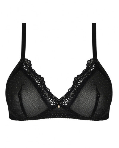 Soutien-gorge sans armature Antigel Nuit des Etoiles (Noir Or)