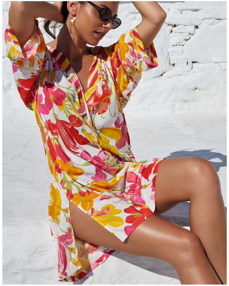 Túnica de playa Lise Charmel Envolée Florale (Bouquet Floral)