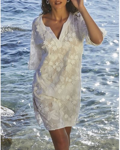 Tunique de plage Lise Charmel Romance Couture (Blanc)