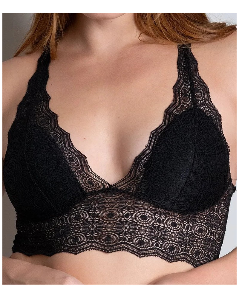 Underwired triangle bra Passionata Georgia (Black)